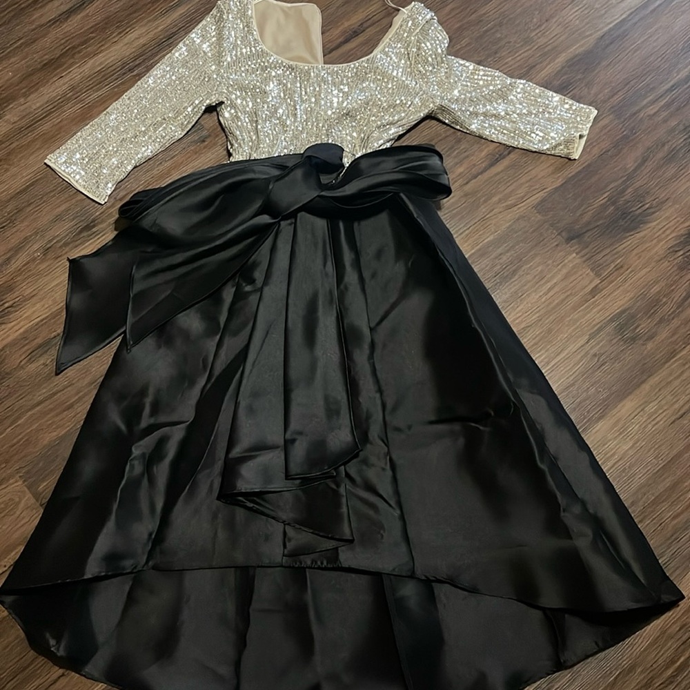 Black and sequin dress